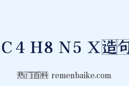 C4H8N5X造句是什么意思的图片
